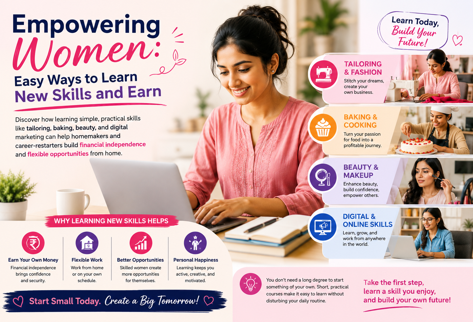Empowering Women: Easy Ways to Learn New Skills and Earn