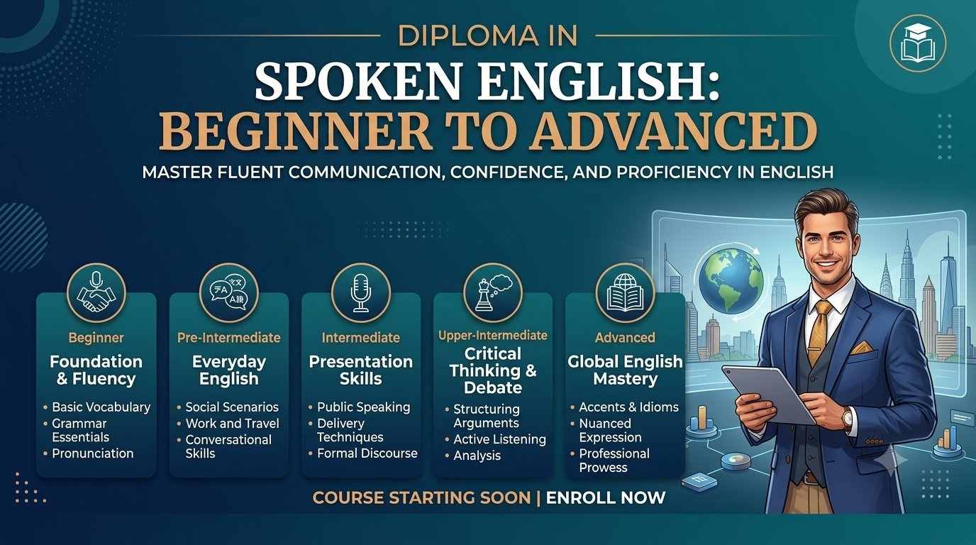 Spoken English – Fluency & Confidence Development